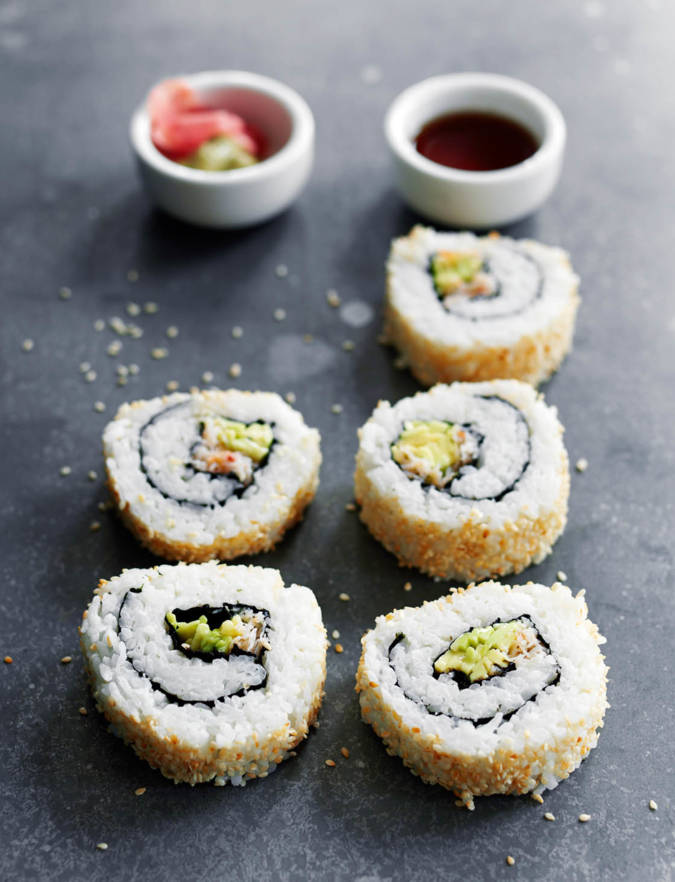 California crab rolls sushi | Sainsbury's Magazine